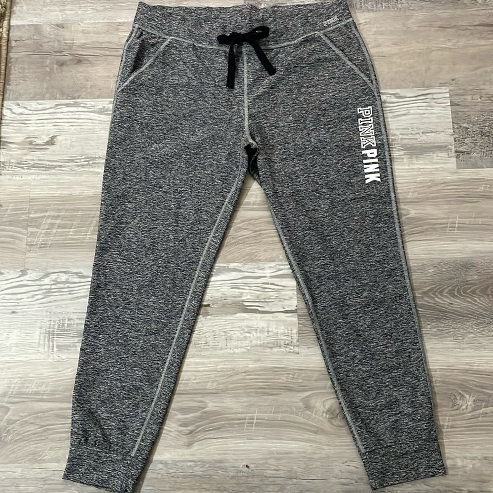 Pink Victoria’s Secret Ultimate Yoga Marled Joggers Size Large